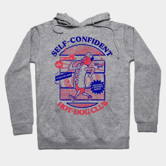 Self-Confident Hot-Dog Club Hoodie by massai